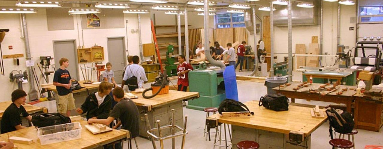 High School Wood Working Facilities